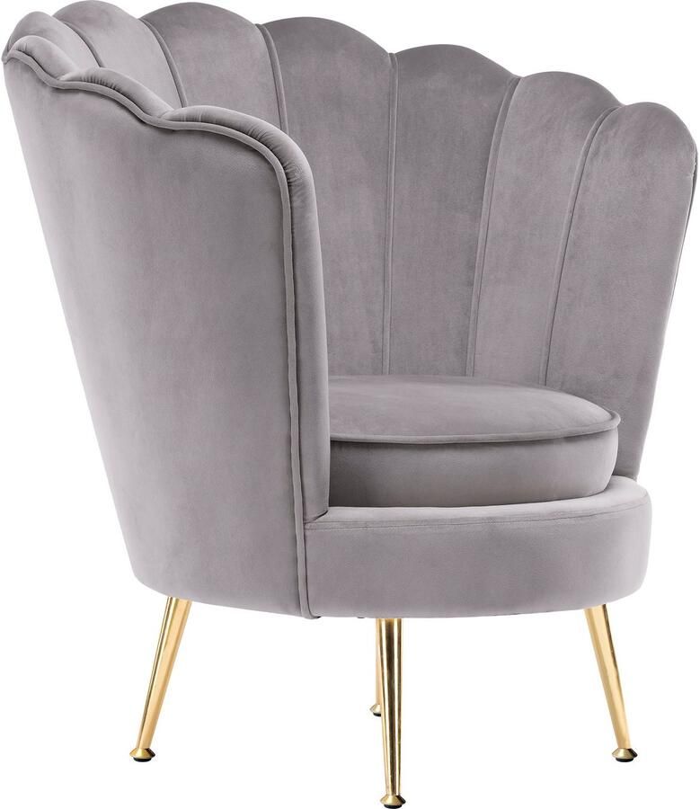 Kayoom Fauteuil Sofa Barbara 125 hoogwaardige fluwelen stof met fluweelachtige aanraking (1 stuk) - Foto 2