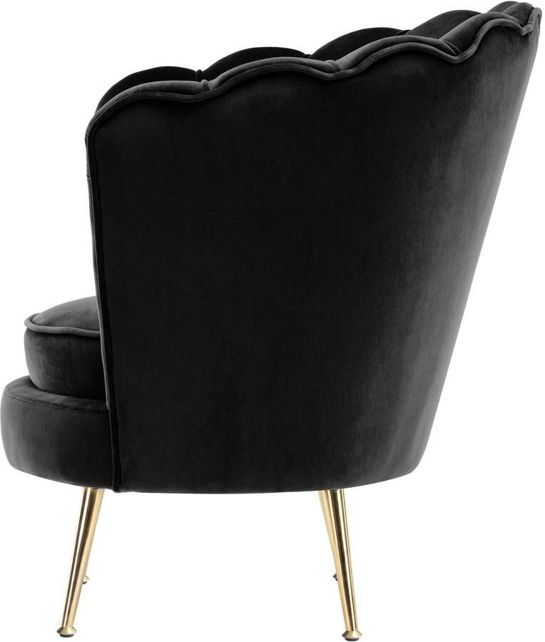 Kayoom Fauteuil Sofa Barbara 125 hoogwaardige fluwelen stof met fluweelachtige aanraking (1 stuk) - Foto 2