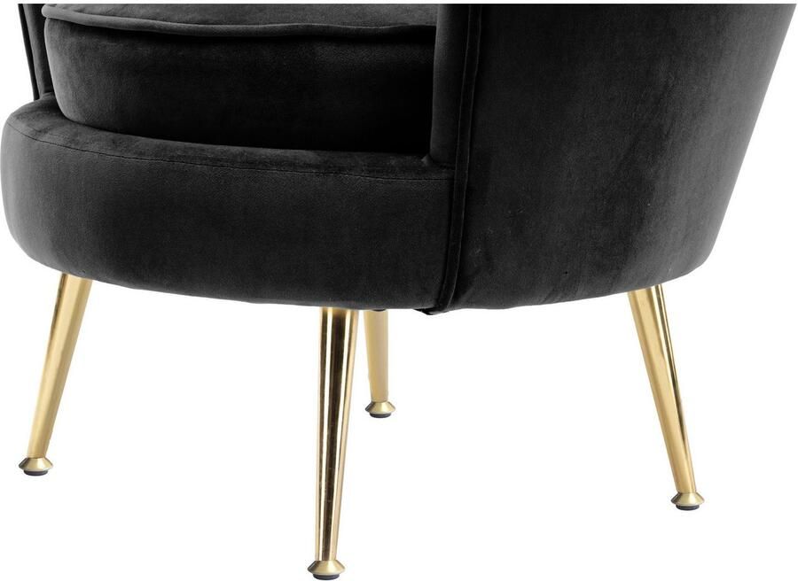 Kayoom Fauteuil Sofa Barbara 125 hoogwaardige fluwelen stof met fluweelachtige aanraking (1 stuk) - Foto 3