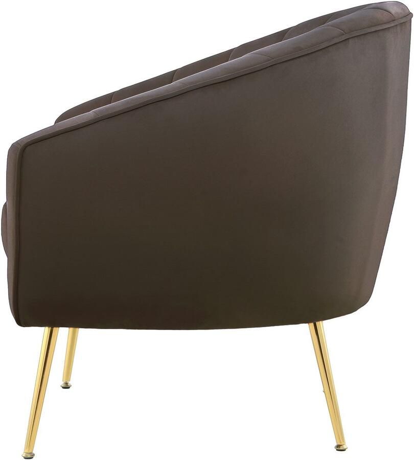 Kayoom Fauteuil Sofa Doreen 125 comfortabele fauteuil eentonig ontwerp modern ruimtebesparend onderhoudsvriendelijk fluwelen bekleding van stof (1 stuk) - Foto 4