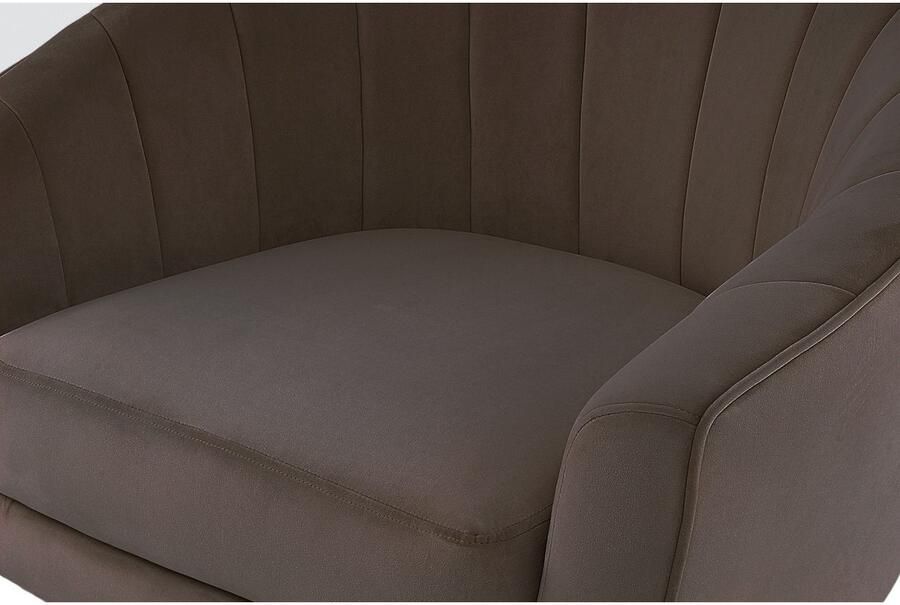 Kayoom Fauteuil Sofa Doreen 125 comfortabele fauteuil eentonig ontwerp modern ruimtebesparend onderhoudsvriendelijk fluwelen bekleding van stof (1 stuk) - Foto 5