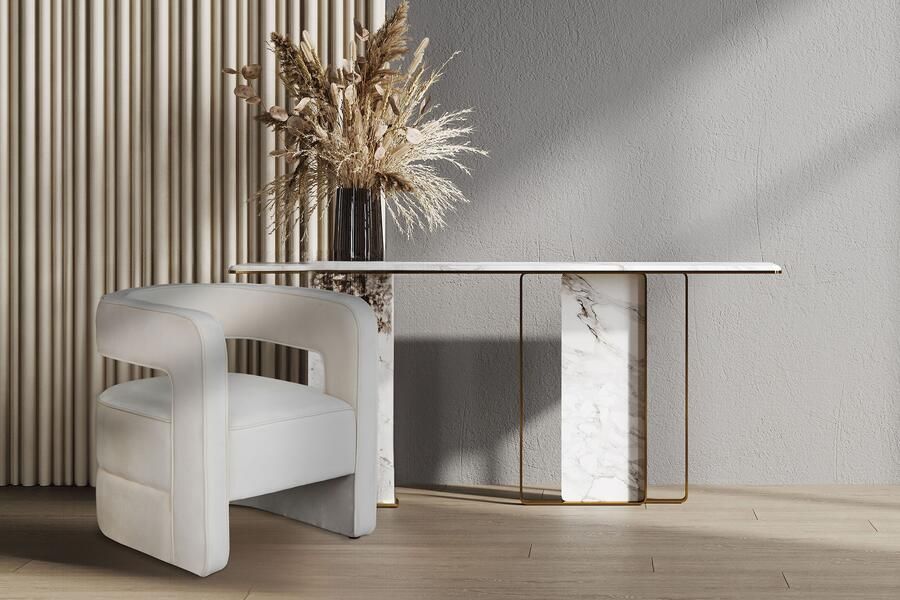 Kayoom Fauteuil Venice 125 moderne cocktailstoel Lounge fauteuil eye-catcher in de ruimte bijzondere constructie (1 stuk) - Foto 7