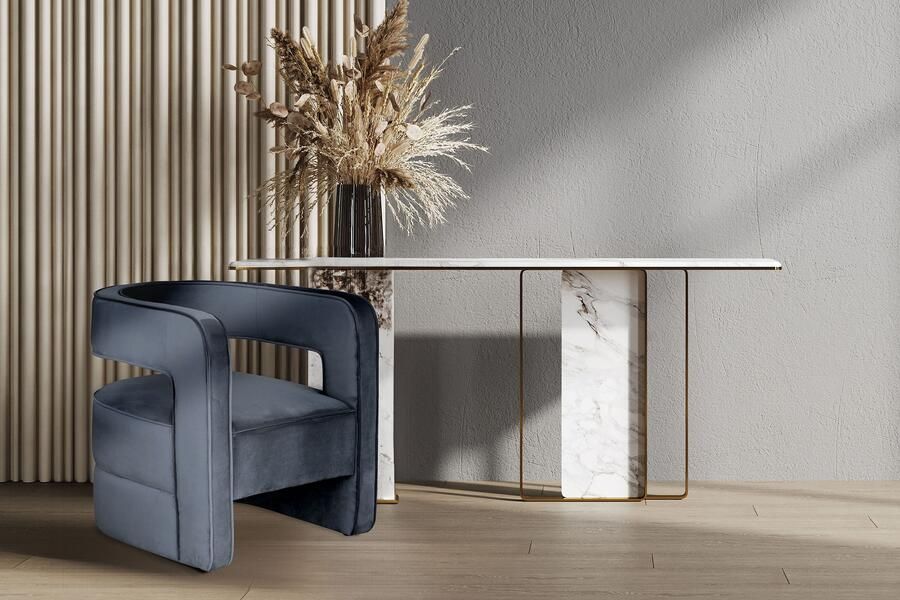 Kayoom Fauteuil Venice 125 moderne cocktailstoel Lounge fauteuil eye-catcher in de ruimte bijzondere constructie (1 stuk) - Foto 7