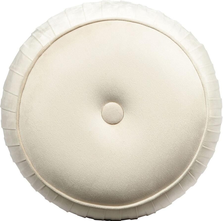 Kayoom Hocker Kruk Lyla 125 elegante uitstraling door goudkleurige sokkel fluwelen bekleding fluweelzacht gestikte siernaad roestvrijstalen voet hoogwaardige fluwelen bekleding (1 stuk)