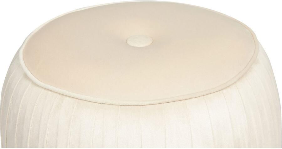 Kayoom Hocker Kruk Lyla 125 elegante uitstraling door goudkleurige sokkel fluwelen bekleding fluweelzacht gestikte siernaad roestvrijstalen voet hoogwaardige fluwelen bekleding (1 stuk) - Foto 6