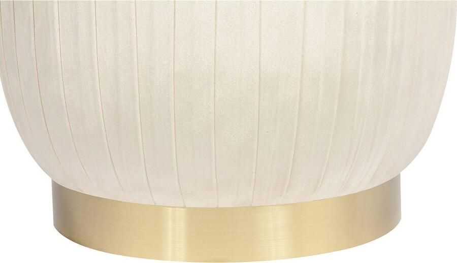 Kayoom Hocker Kruk Lyla 125 elegante uitstraling door goudkleurige sokkel fluwelen bekleding fluweelzacht gestikte siernaad roestvrijstalen voet hoogwaardige fluwelen bekleding (1 stuk) - Foto 5