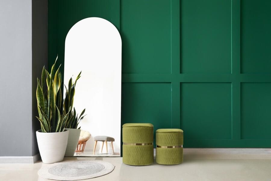 Kayoom Hocker Kruk Zora 425 2-delige set praktische en verborgen opbergruimte (set 2 stuks) - Foto 6