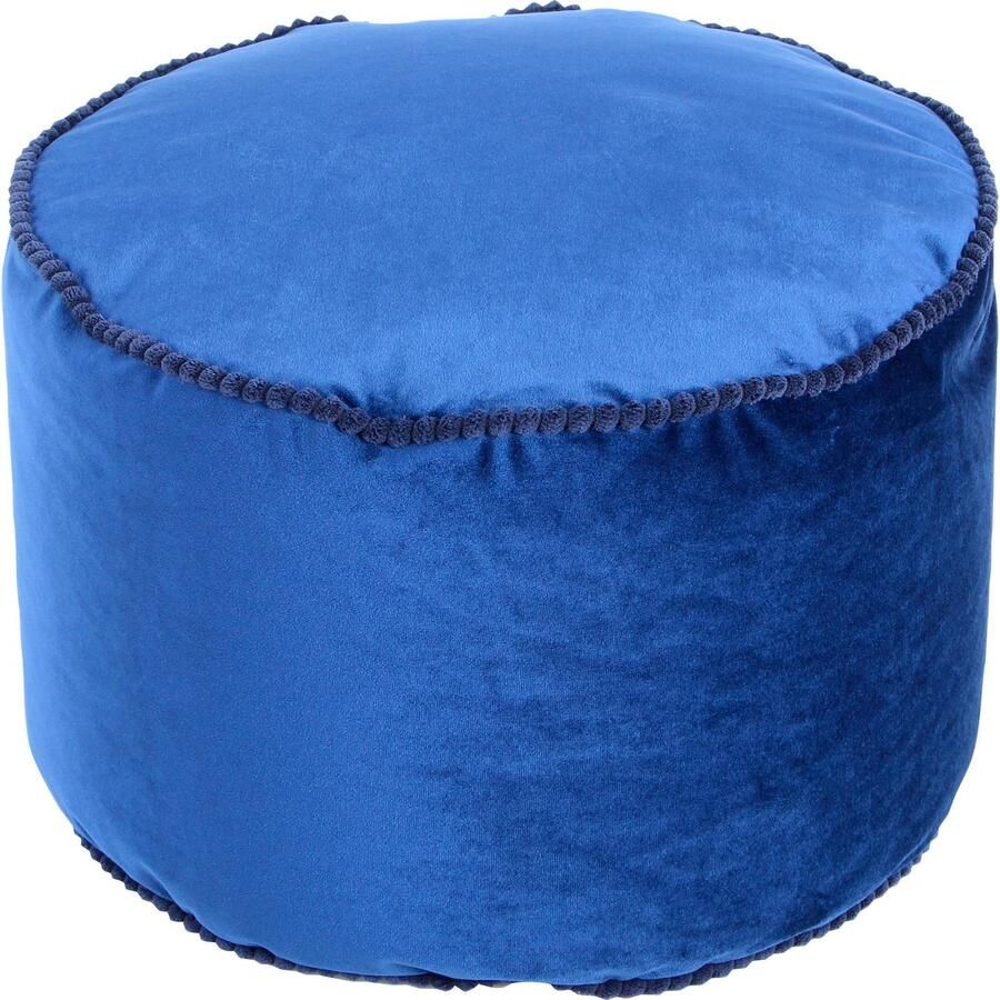 Kayoom Hocker met bergruimte Pouf Taj Mahal 125 trendy fluweelachtige oppervlak (1 stuk)