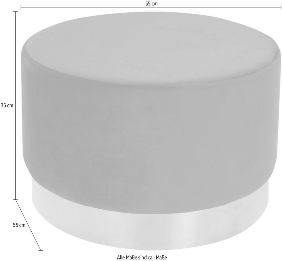 Kayoom Hocker Nano 310 hocker in stijlvol ontwerp indrukwekkend deels handgemaakt met onderhoudsvriendelijke stofbekleding (1 stuk)
