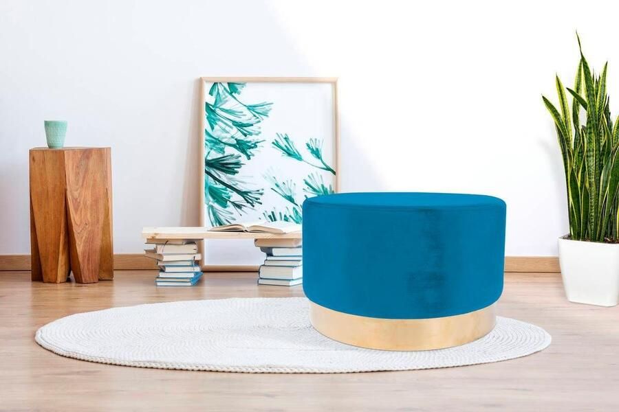 Kayoom Hocker Nano 310 hocker in stijlvol ontwerp indrukwekkend deels handgemaakt met onderhoudsvriendelijke stofbekleding (1 stuk) - Foto 5