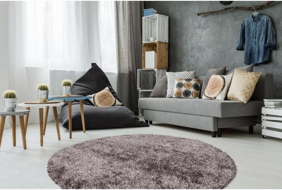 Kayoom Hoogpolig vloerkleed Diamond 700 zachte microvezel lange pool shaggy mêlee woonkamer - Foto 4