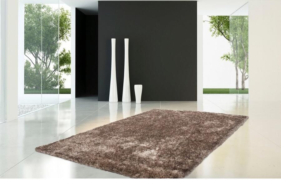 Bruno Banani Hoogpolig vloerkleed ALGA Uni shaggy langpolig bijzonder zacht en knus woonkamer - Foto 10