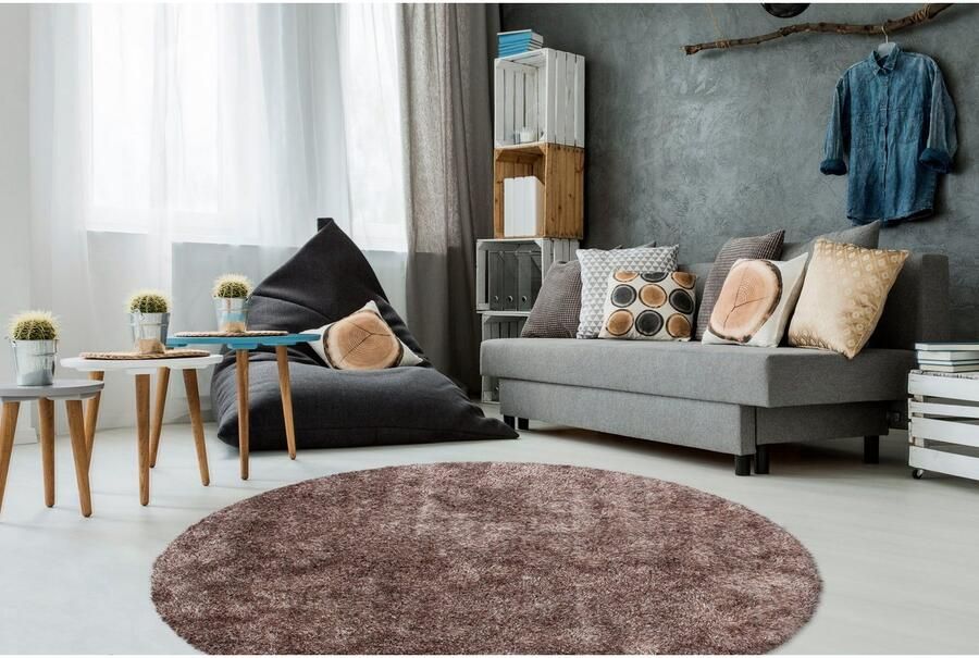Kayoom Hoogpolig vloerkleed Diamond 700 zachte microvezel lange pool shaggy mêlee woonkamer - Foto 5