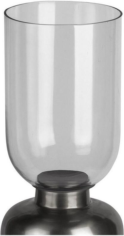 Kayoom Kandelaar Vloerkandelaar Shyam 125 Vloerkaarsenhouder van metaal marmeren voet windlicht van glas - Foto 3