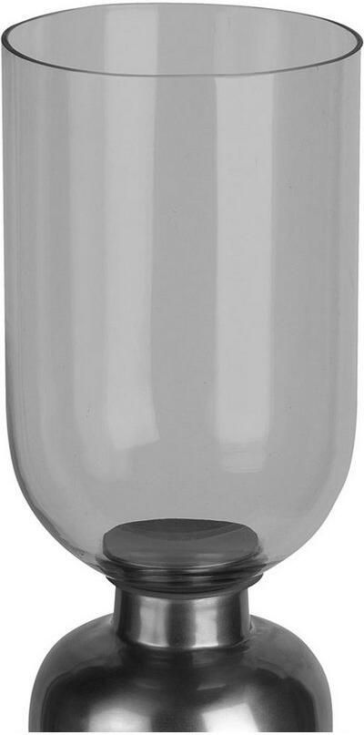 Kayoom Kandelaar Vloerkandelaar Shyam 225 Vloerkaarsenhouder van metaal marmeren voet windlicht van glas - Foto 2