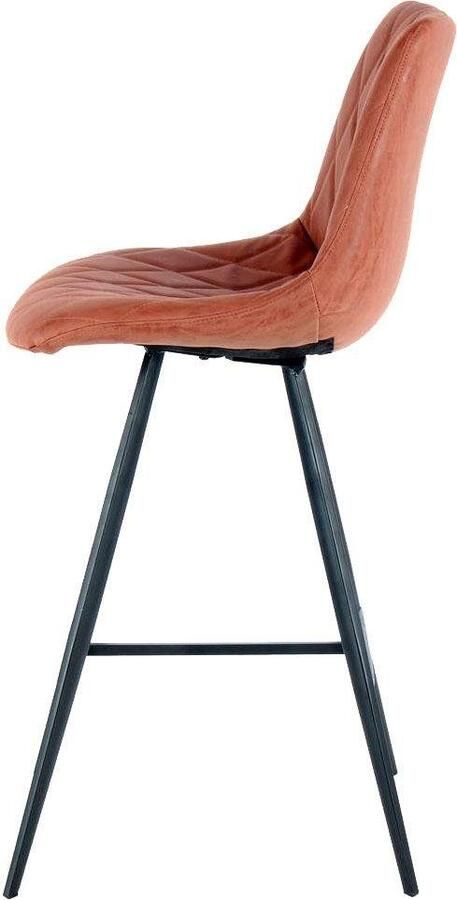 Kayoom Kinderstoel Barkruk Frances 425 2-delige set stijlvolle retro-look barkruk onderhoudsvriendelijk comfortabel aantrekkelijke leerlook stijlvolle retro-look (set 2 stuks) - Foto 8