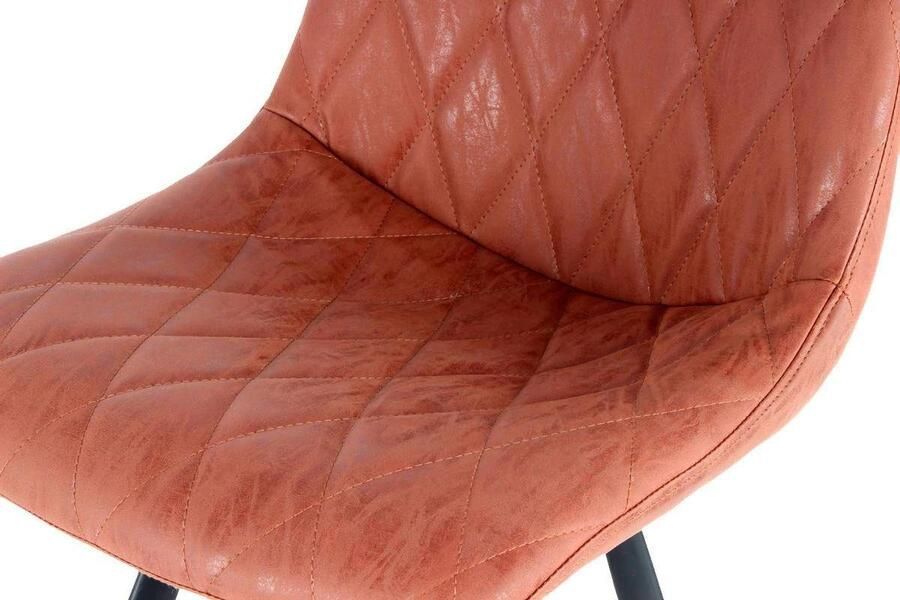 Kayoom Kinderstoel Barkruk Frances 425 2-delige set stijlvolle retro-look barkruk onderhoudsvriendelijk comfortabel aantrekkelijke leerlook stijlvolle retro-look (set 2 stuks) - Foto 4