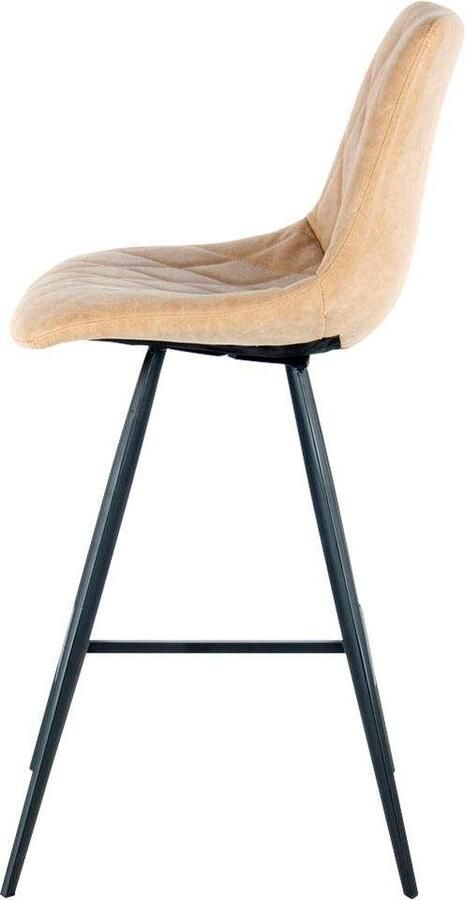 Kayoom Kinderstoel Barkruk Frances 425 2-delige set stijlvolle retro-look barkruk onderhoudsvriendelijk comfortabel aantrekkelijke leerlook stijlvolle retro-look (set 2 stuks) - Foto 7