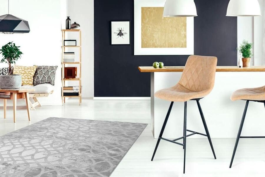 Kayoom Kinderstoel Barkruk Frances 425 2-delige set stijlvolle retro-look barkruk onderhoudsvriendelijk comfortabel aantrekkelijke leerlook stijlvolle retro-look (set 2 stuks) - Foto 4