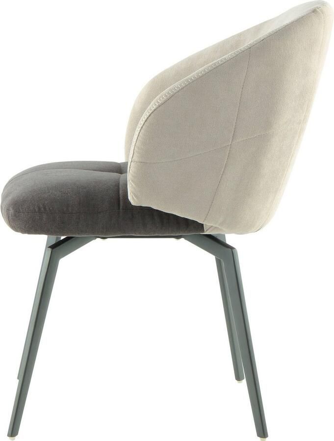 Kayoom Kuipstoel Stoel Carol 225 decoratieve stoel in retro-look tweekleurig ontworpen (1 stuk) - Foto 2