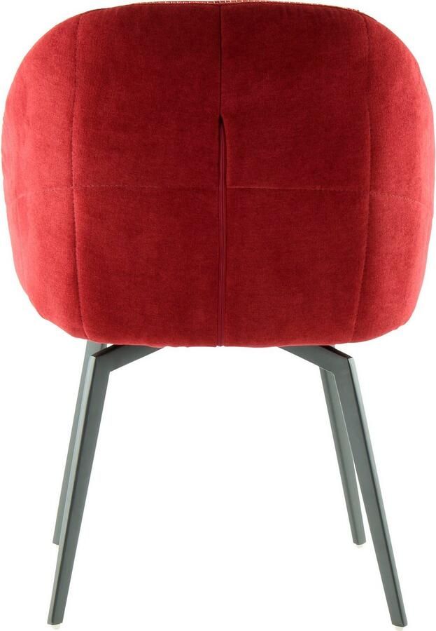 Kayoom Kuipstoel Stoel Carol 225 decoratieve stoel in retro-look tweekleurig ontworpen (1 stuk) - Foto 4