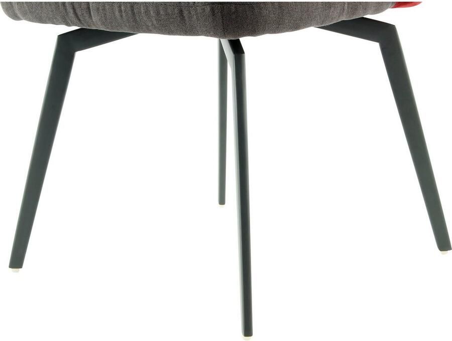 Kayoom Kuipstoel Stoel Carol 225 decoratieve stoel in retro-look tweekleurig ontworpen (1 stuk) - Foto 2