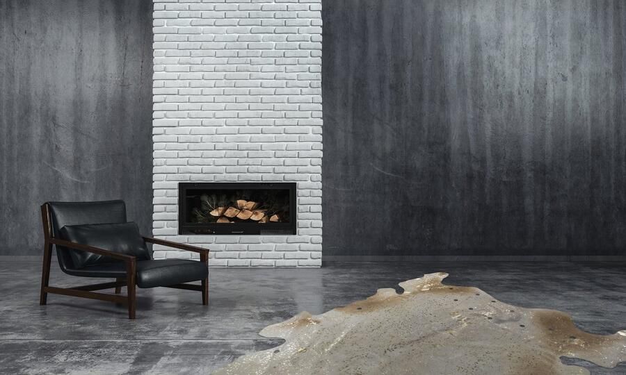 Kayoom Leren vloerkleed Glam 110 100% rundleer ca. afmetingen accenten in zilverkleur goudkleur - Foto 4