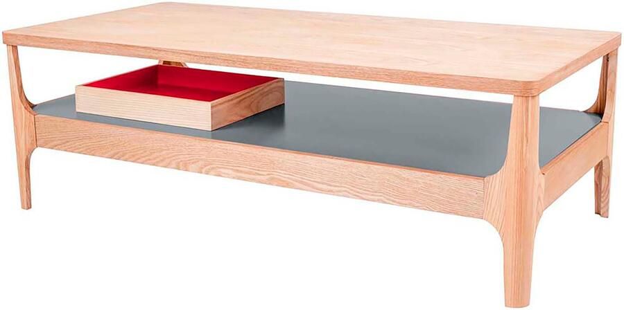 Kayoom Salontafel Koffietafel Addison salontafel open opvallend ontwerp Bijzonder ontwerp tafelpoten van massief hout van stevig materiaal (1 stuk) - Foto 6