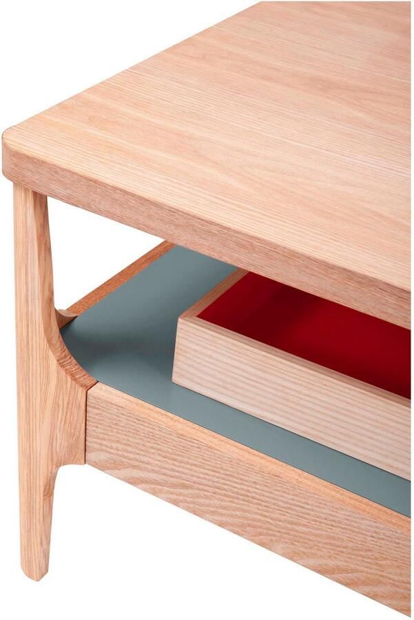 Kayoom Salontafel Koffietafel Addison salontafel open opvallend ontwerp Bijzonder ontwerp tafelpoten van massief hout van stevig materiaal (1 stuk) - Foto 3