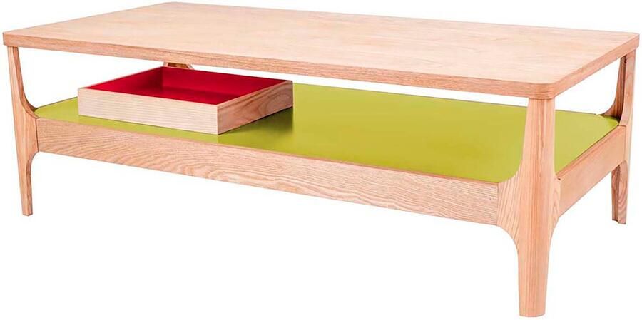 Kayoom Salontafel Koffietafel Addison salontafel open opvallend ontwerp Bijzonder ontwerp tafelpoten van massief hout van stevig materiaal (1 stuk) - Foto 6