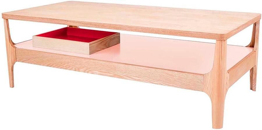 Kayoom Salontafel Koffietafel Addison salontafel open opvallend ontwerp Bijzonder ontwerp tafelpoten van massief hout van stevig materiaal (1 stuk) - Foto 6