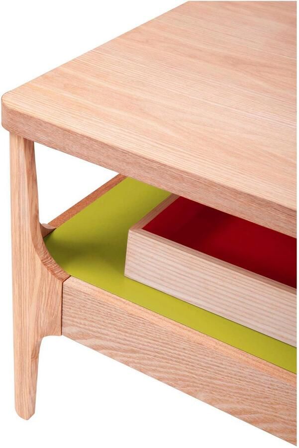 Kayoom Salontafel Koffietafel Addison salontafel open opvallend ontwerp Bijzonder ontwerp tafelpoten van massief hout van stevig materiaal (1 stuk) - Foto 3