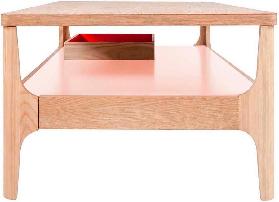 Kayoom Salontafel Koffietafel Addison salontafel open opvallend ontwerp Bijzonder ontwerp tafelpoten van massief hout van stevig materiaal (1 stuk)