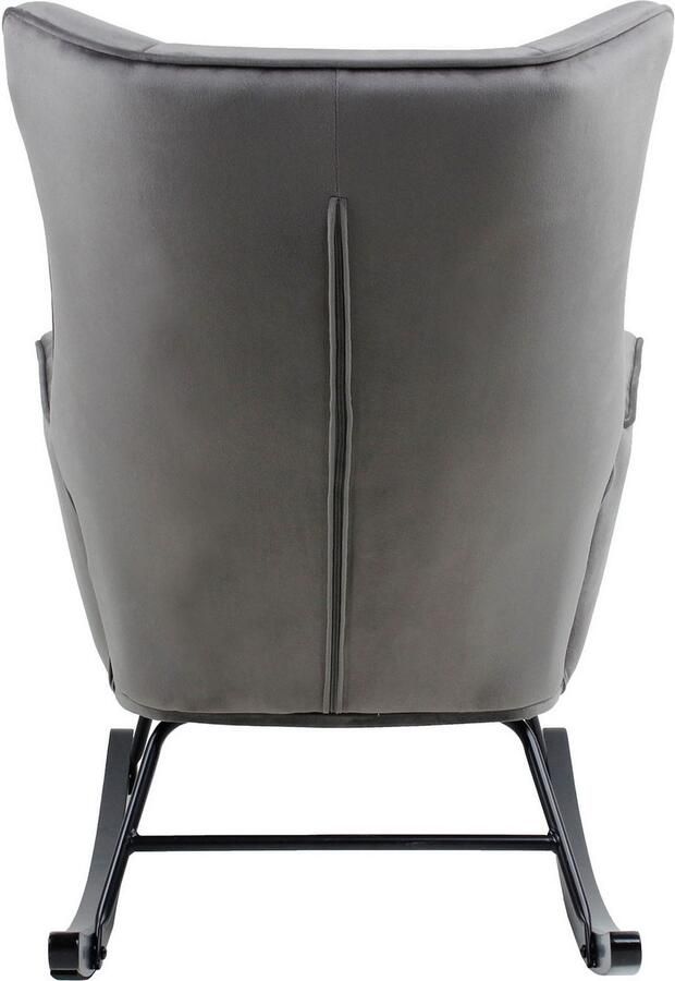 Kayoom Schommelstoel Bryana 125 Relaxstoel om te schommelen metalen frame met houten slede (1 stuk) - Foto 4