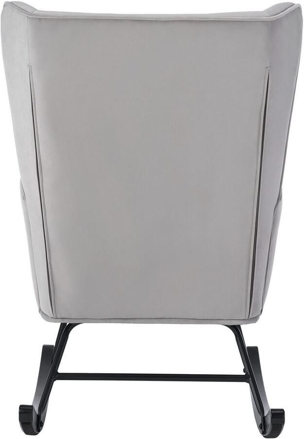 Kayoom Schommelstoel Melorie 125 metalen frame met houten slede Schommelstoel decoratieve knopen metalen frame met houten slede (1 stuk) - Foto 5