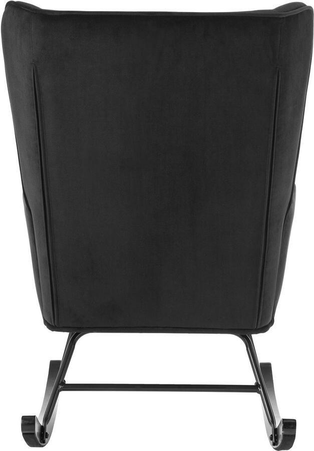 Kayoom Schommelstoel Melorie 125 metalen frame met houten slede Schommelstoel decoratieve knopen metalen frame met houten slede (1 stuk) - Foto 4