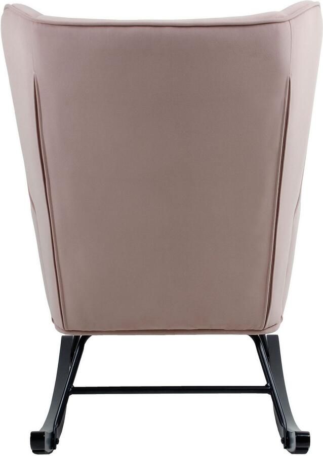 Kayoom Schommelstoel Melorie 125 metalen frame met houten slede Schommelstoel decoratieve knopen metalen frame met houten slede (1 stuk) - Foto 4