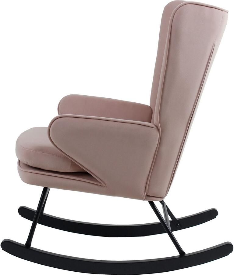 Kayoom Schommelstoel Melorie 125 metalen frame met houten slede Schommelstoel decoratieve knopen metalen frame met houten slede (1 stuk) - Foto 2