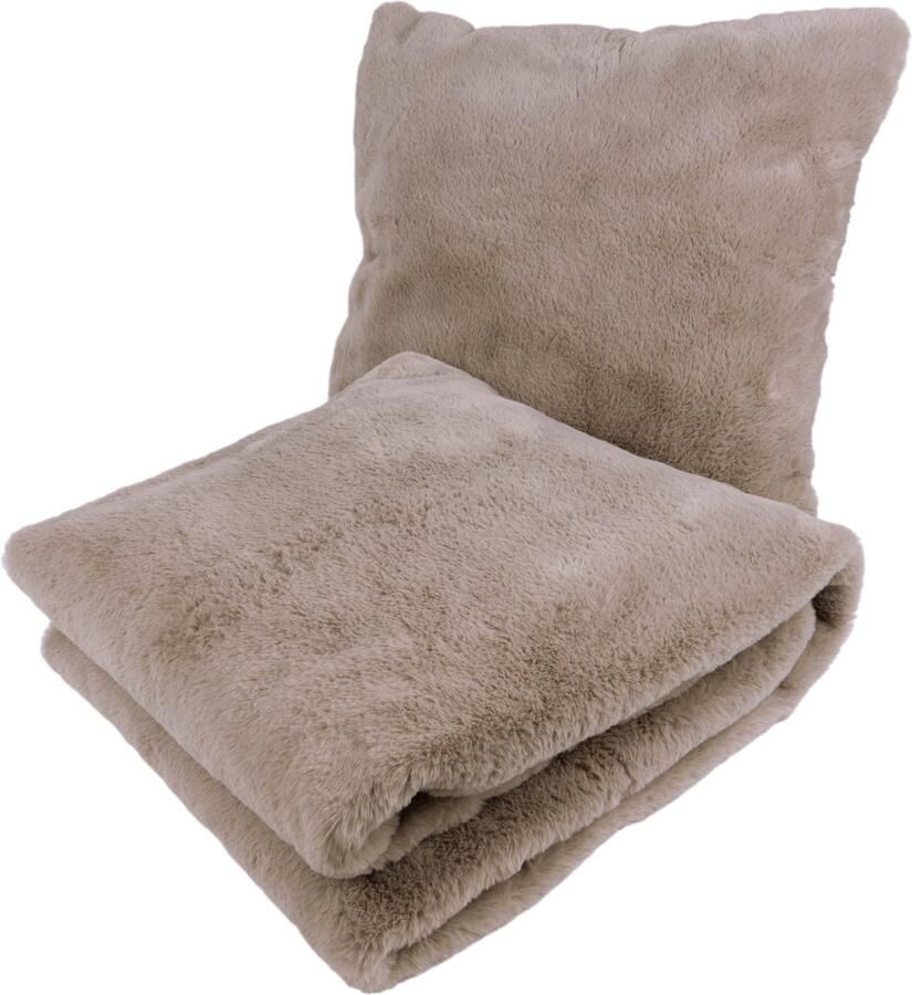 Kayoom Sierkussen Decoratiekussen & Deken Aimee 525 (set 2 stuks)