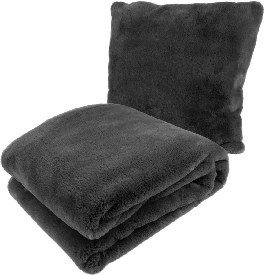 Kayoom Sierkussen Decoratiekussen & Deken Aimee 525 (set 2 stuks)