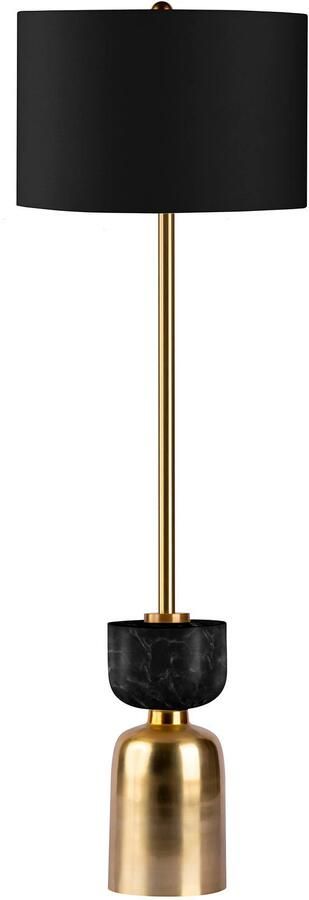 Kayoom Staande lamp Vloerlamp Cirus 225 Basis in materiaal-mix van marmer en ijzer met stoffen kap (1 stuk) - Foto 4