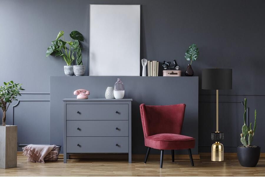 Kayoom Staande lamp Vloerlamp Cirus 225 Basis in materiaal-mix van marmer en ijzer met stoffen kap (1 stuk) - Foto 2