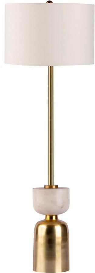 Kayoom Staande lamp Vloerlamp Cirus 225 Basis in materiaal-mix van marmer en ijzer met stoffen kap (1 stuk) - Foto 5