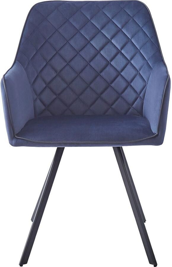 Kayoom Stoel Amber 125 geweldige stoel van fluweel met poten van ijzer Geweldige stoel van fluweel glamour in uw huis met ijzeren poten (1 stuk) - Foto 7