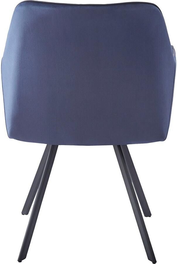 Kayoom Stoel Amber 125 geweldige stoel van fluweel met poten van ijzer Geweldige stoel van fluweel glamour in uw huis met ijzeren poten (1 stuk) - Foto 5