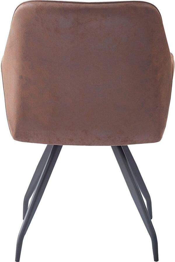 Kayoom Stoel Amber 225 elegante stoel met stiksel Elegante stoel met stiksels moderne ijzeren poten (1 stuk) - Foto 5