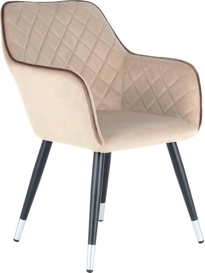 Kayoom Stoel Amino 525 stijlvolle designstoel elegante uitstraling fluweelzachte bekleding elegant glamoureus elegante uitstraling (1 stuk) - Foto 2