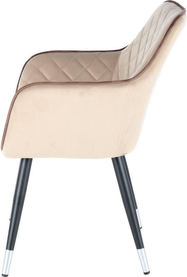 Kayoom Stoel Amino 525 stijlvolle designstoel elegante uitstraling fluweelzachte bekleding elegant glamoureus elegante uitstraling (1 stuk) - Foto 3