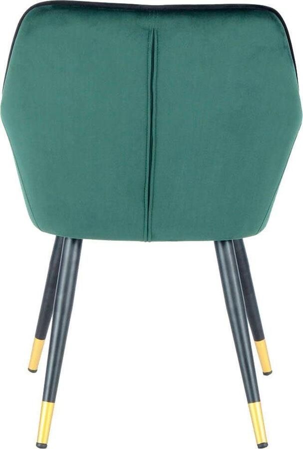 Litecommerce Floraya Vietavie stoel Amino Groen Zwart 61x59x86cm (LxBxH) Belastbaar gewicht tot 120KG - Foto 4