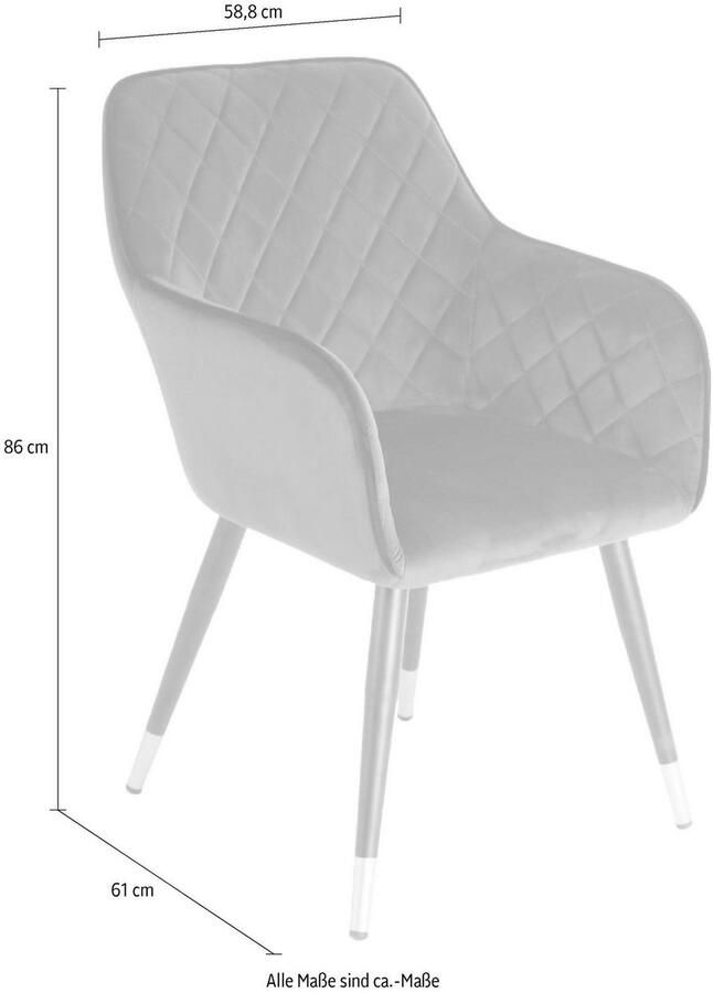 Litecommerce Floraya Vietavie stoel Amino Groen Zwart 61x59x86cm (LxBxH) Belastbaar gewicht tot 120KG